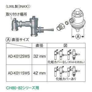 パナソニック　AD-K011SWS　フラッシュバルブ用アダプター ビューティ・トワレ用別売品 （LIXIL製[INAX]） [■]