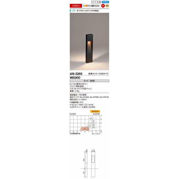 山田照明(YAMADA)　AN-3269　エクステリア ガーデンライト 位相調光 ランプ別売 LED...