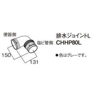 パナソニック CHHP80L　壁排水タイプ用排水ジョイントL [■]