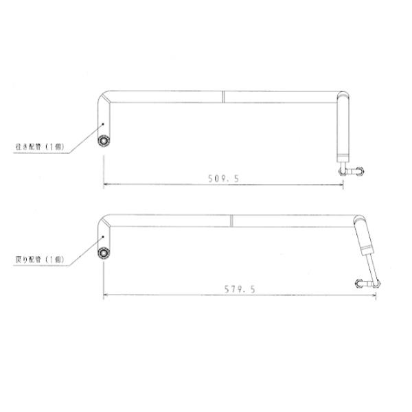 コロナ　CRB-MH　右配管セット(カバー無し) 温水ルームヒーター専用ボイラー(CRB-650ES...