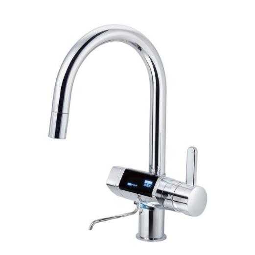 グローエ　JP210503　グラシア 電解水素水整水器シングルレバーキッチン混合栓 コールドスタート...