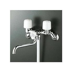 KVK シャワー水栓 KVK KF100N2W 一時止水付2ハンドルシャワー 寒冷地
