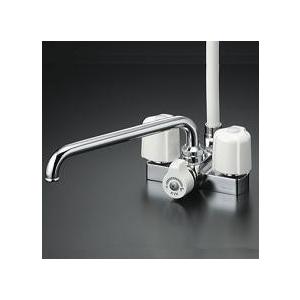 KVK KF12ER3 シャワーバス水栓 KVK シャワー水栓 KVK KF12ER3 デッキ形2ハンドルシャワー 取付ピッチ
