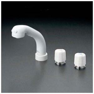 KVK サーモスタット式洗髪シャワー KF260NEN 既設の3ッ穴タイプ洗面水