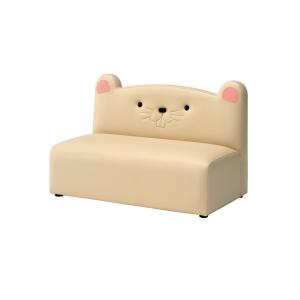 オモイオ KS-2P-NEZ キッズスペース キッズソファ キッズソファ2P マウス 受注生産品§♪