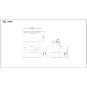 オモイオ KS-2P-USI キッズスペース ...の詳細画像2