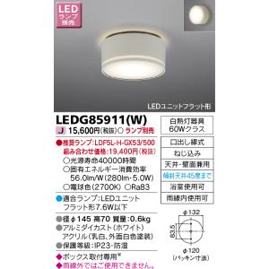 東芝ライテック LEDG85911(S) アウトドア 軒下シーリングライト LED