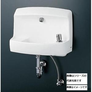 TOTO 手洗器　LSL870ASR　壁掛手洗器セット ハンドル式単水栓 壁給水 床排水 Sトラップ [♪■]