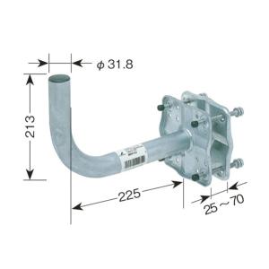 アンテナ取り付け金具(ベランダ格子手すり用) NBS-600J : ツクモYahoo