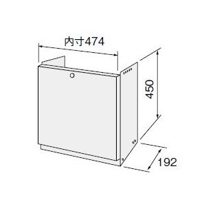 ノーリツ（NORITZ） 石油ふろ給湯器 部材 【配管カバーH48 0500540