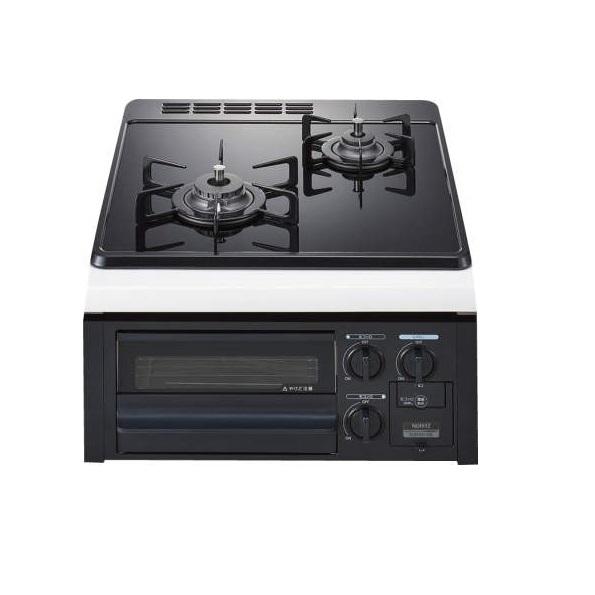 ビルトインコンロ ノーリツ【N2G24KSPS 都市ガス用】コンパクトタイプ 2口 45cm グリル...