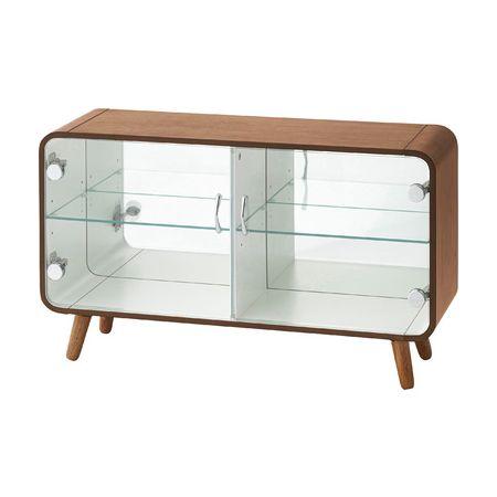 東谷 PT-613BR コレクションシェルフ ロータイプ W79.5×D27×H46cm [♪]