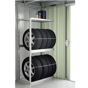 イナバ物置 『※関東限定※』 TFS-2S タイヤラック(扉裏部専用) 壁2枚分