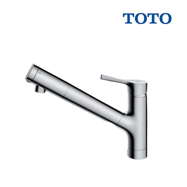 [在庫あり] TOTO キッチン用水栓金具 TKS05307J 台付シングル混合水栓 浄水器兼用(吐...