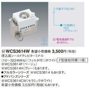 Panasonic（パナソニック） 電設資材 WCS3814W(発注単位：10) 埋込高