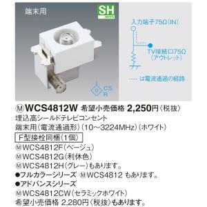 Panasonic（パナソニック） 電設資材 WCS4821 埋込高シールドテレビ