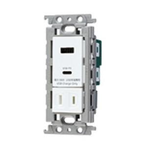 電設資材 パナソニック　WTF147740W　コスモシリーズワイド21 埋込充電用USBコンセント2...