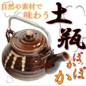 常滑焼 耐熱 健康 快健 土瓶 漢方 薬草 薬用 煎じ 8号 1200cc ガス火