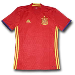 <アディダス>2016/18スペイン代表　ホーム　半袖ユニフォーム