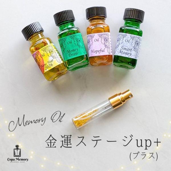 収入アップ 安定 「金運ステージUP+（プラス）」 メモリーオイル ブレンドスプレー 香り アロマ ...