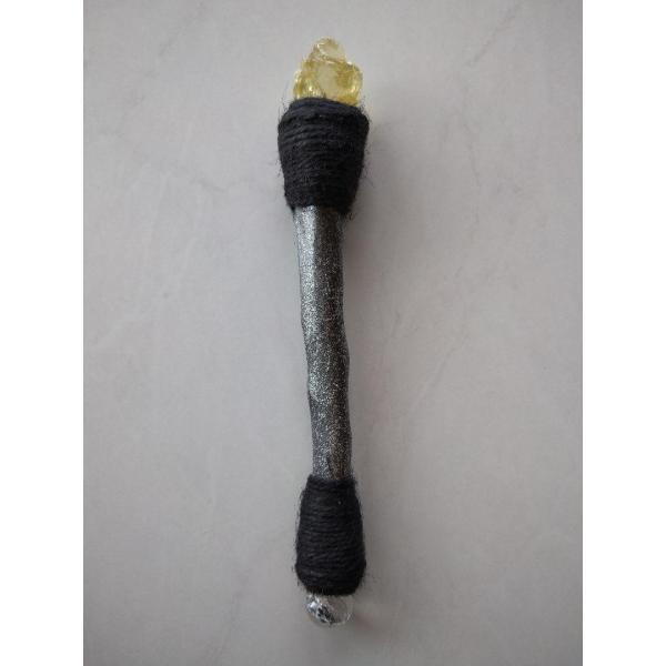 クリスタルワンド　シトリン　水晶　潜在意識 ヒーリング　瞑想　マインドフルネス w-003