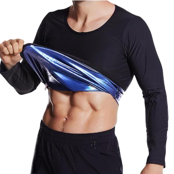 サウナシャツ メンズ 長袖 サウナスーツ 発汗シャツ インナー 大きいサイズ 洗える