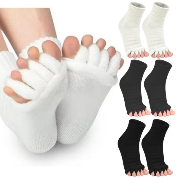 足指 広げる 靴下 足指全開 ソックス 5本指靴下 外反母趾 レディース 3足セット