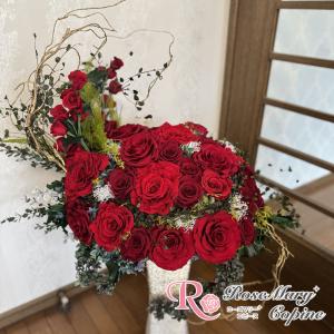プリザーブドフラワー　花　ギフト　結婚祝い　還暦祝い　誕生日　記念日　お祝い　贈り物　プレゼント　高級　特別オーダー　od-002