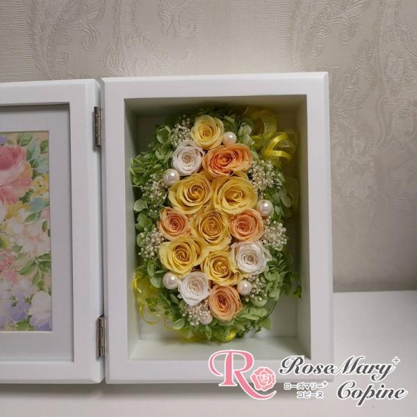 プリザーブドフラワー　花　ギフト　フォトフレーム　写真立て　結婚祝い　プレゼント　誕生日　記念日　2...