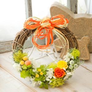 プリザーブドフラワー リース　玄関　おしゃれ 夏  プレゼント