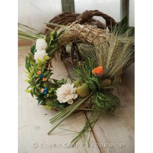 手作りキット】 クリスマス リース （ 三日月・ヒムロスギ） フラワー