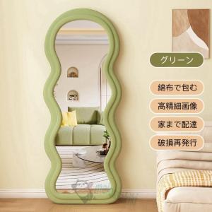 波型 全身鏡 韓国 風 鏡 全身 姫系 姿見 ...の詳細画像2