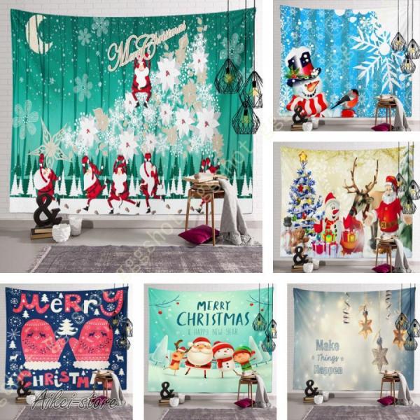 クリスマスタペストリー 壁掛けタペストリー メリークリスマス タペストリー 飾り 壁掛け インテリア...