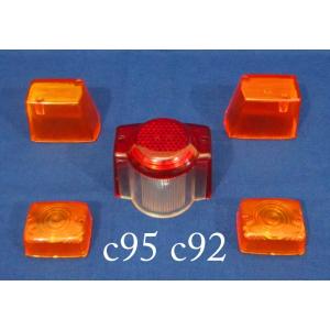 HONDA ホンダ C95 C92 ウィンカーレンズ+テールレンズ セット