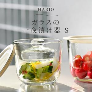HARIO ハリオ ガラスの一夜漬け器 S GTK-S-OW 漬物グラス 500ml 漬物容器｜corazon-noren