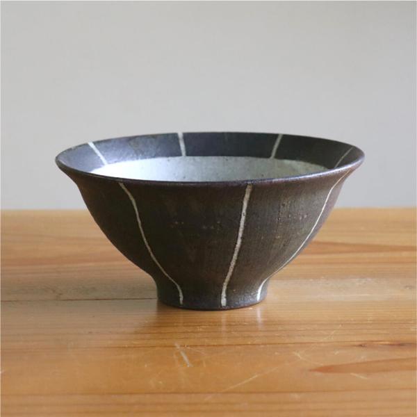 白水工房 鉄黒麺鉢  麺鉢 鉢 鉄黒 持ちやすい 深皿 器 うつわ 日本製 陶器 手づくり ハンドメ...