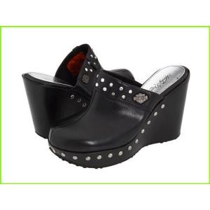 Harley Davidson Coral ハーレー ダビッドソン Clogs 有名な Women Mules レディース Black Amp