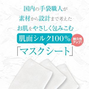 日本製 洗える マスクシート 3枚セット 肌面...の詳細画像1