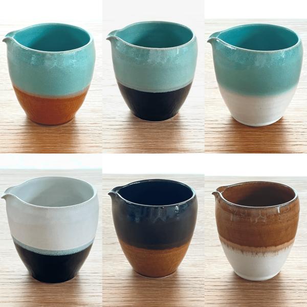 益子焼／2tone／片口／陶器／ツートーン／おしゃれ／可愛い／モダン／和食器／道祖土和田窯