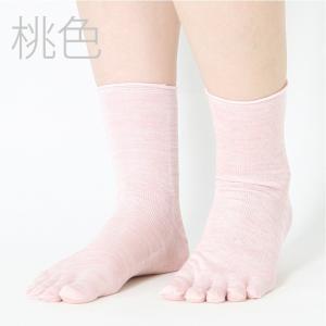 絹屋/重ね履き用 シルク5本指靴下 冷えとり重...の詳細画像4