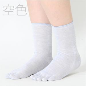 絹屋/重ね履き用 シルク5本指靴下 冷えとり重...の詳細画像5