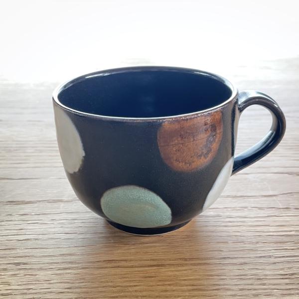 益子焼／三彩／マグカップ／陶器／おしゃれ／可愛い／sansai／道祖土和田窯