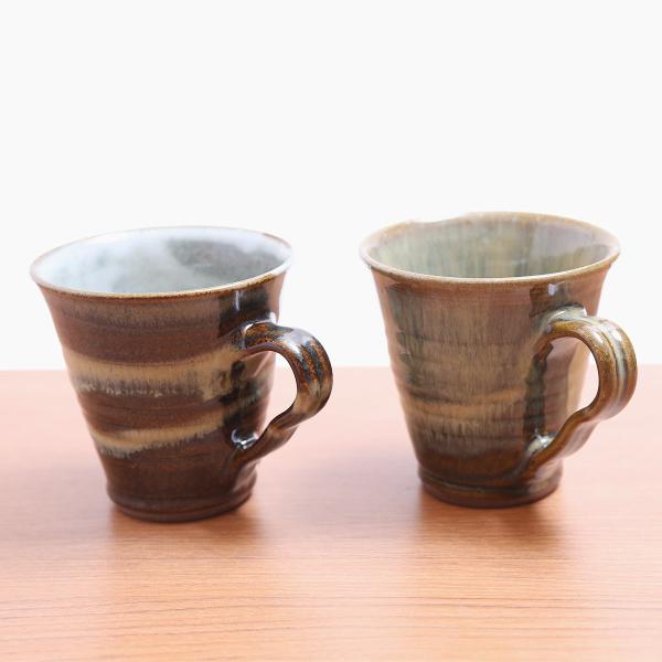 小代焼／マグ V型 陶器 おしゃれ 可愛い 和食器 マグ／小代本谷ちひろ窯