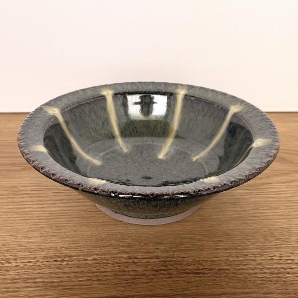 小代焼／リム浅鉢 6寸 陶器 おしゃれ 可愛い 和食器 ／小代本谷ちひろ窯