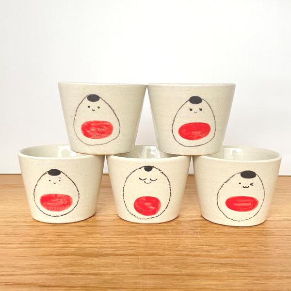 会津本郷焼／起き上がりこぼし／そばちょこ／おしゃれ／かわいい／ブランド／樹ノ音工房