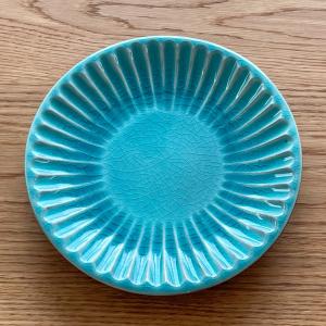 IVV イタリア製 ガラスプレート 皿 HELIX ヘリックス 31cm シルバー