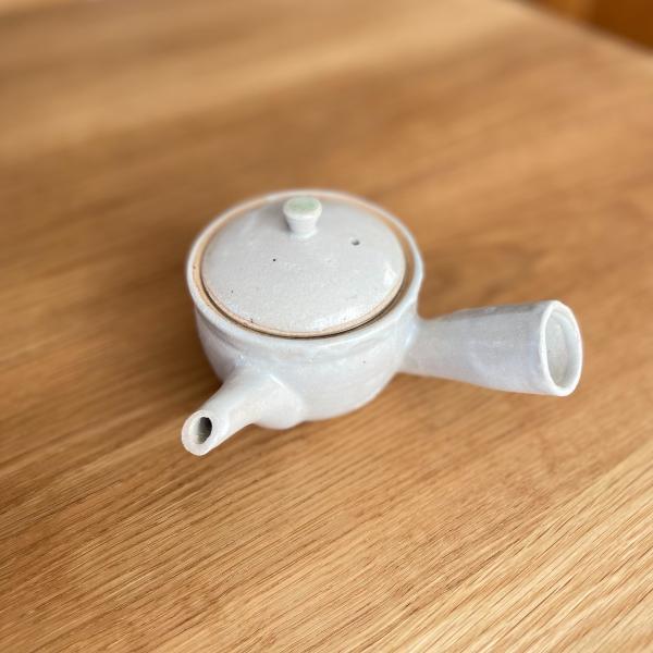 ヤマ庄陶器／信楽焼／Shigaraki／急須／白