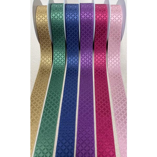 No.7200-24 和柄リボン【七宝柄】24mm