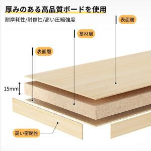 卓上ラック 2段 卓上本棚 白 机上ラック 収...の詳細画像5