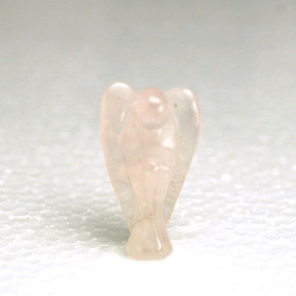 ミニエンジェル・ローズクォーツ　天使の置物　恋愛運アップ　天然石　パワーストーン　身長３５ｍｍ